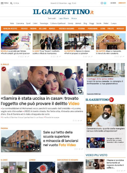 gazzettino homepage 2019