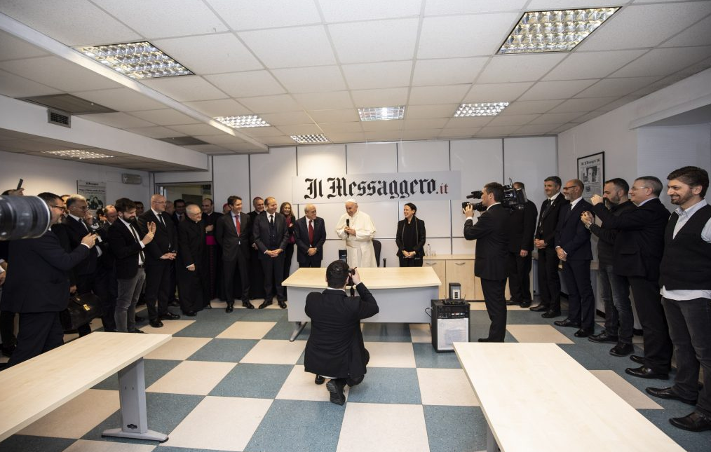 Papa al Messaggero