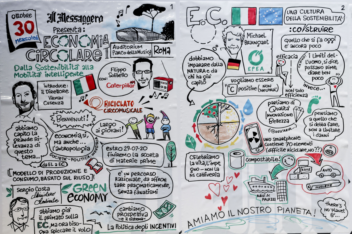 Evento Il Messaggero Economia Circolare - Auditorium Parco della Musica, nella foto: creazioni della disegnatrice Neva (foto Andrea Giannetti/Ag.Toiati) Andrea Giannetti/Ag.Toiati