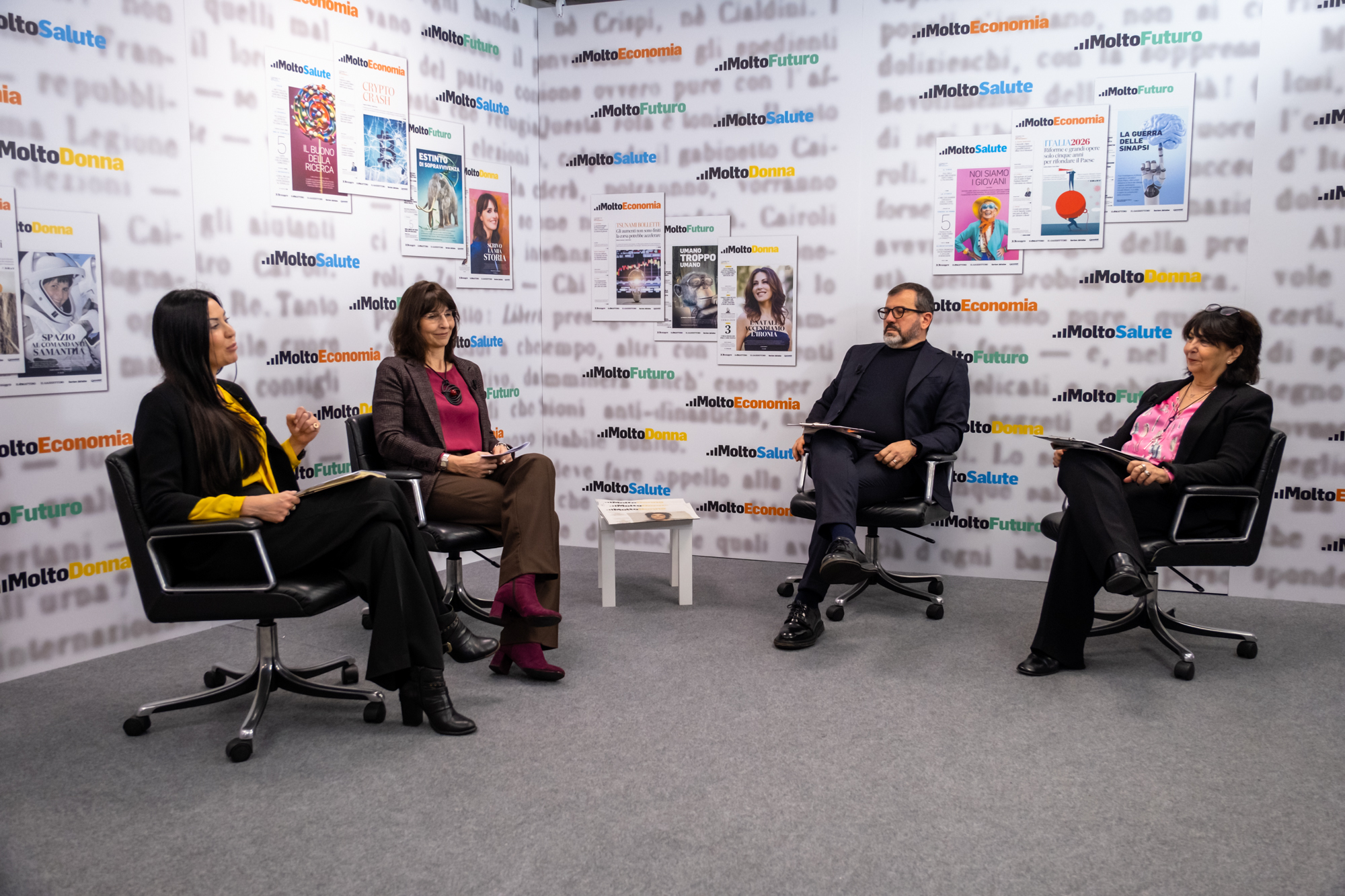 Roma. Messaggero
Molto Donna. ROVESCIARE GLI STEREOTIPI
 
In foto:
Laura Cavarota membro cda INWIT Unieuro e Snam
Anita Falcetta Fondatrice di Women of Charge Italia


Foto:
Francesco Iovine/ag. Toiati Francesco Iovine/ag. Toiati